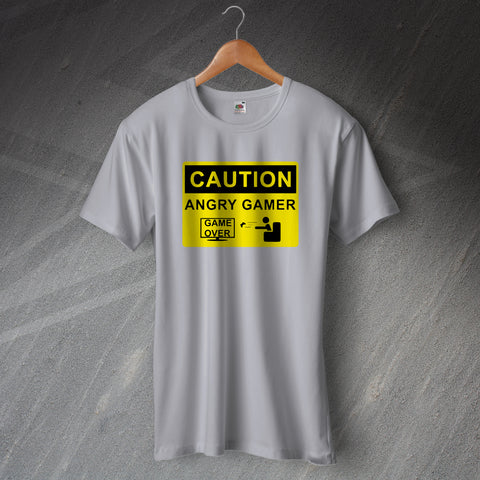 Caution Angry Gamer Glass Tankard