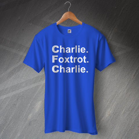 Chelsea Football T-Shirt Charlie Foxtrot Charlie