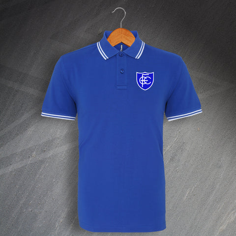Chesterfield Football Polo Shirt Embroidered Tipped 1958