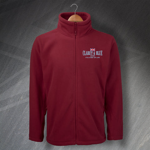 Claret & Blue Army It's a Way of Life Embroidered Fleece
