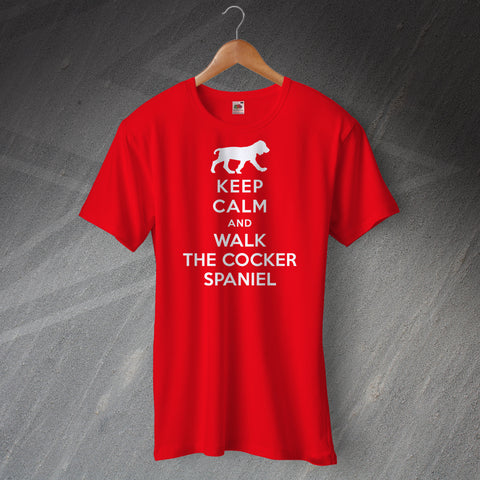 Cocker Spaniel T-Shirt Keep Calm and Walk The Cocker Spaniel