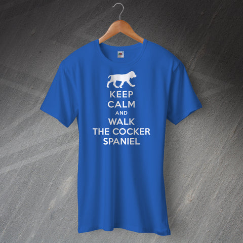 Keep Calm and Walk The Cocker Spaniel T-Shirt