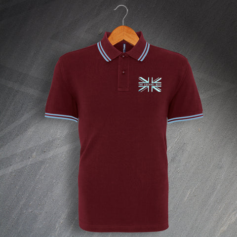 The Cockney Boys Union Jack Embroidered Tipped Polo Shirt
