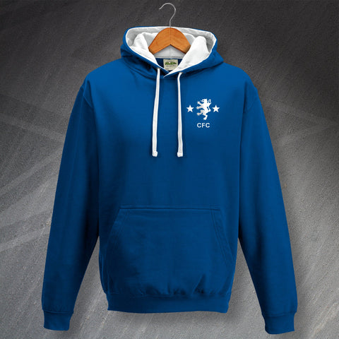 Cove Rangers Football Hoodie Embroidered Contrast 1982