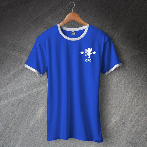 Cove Rangers Football Shirt Embroidered Ringer 1982