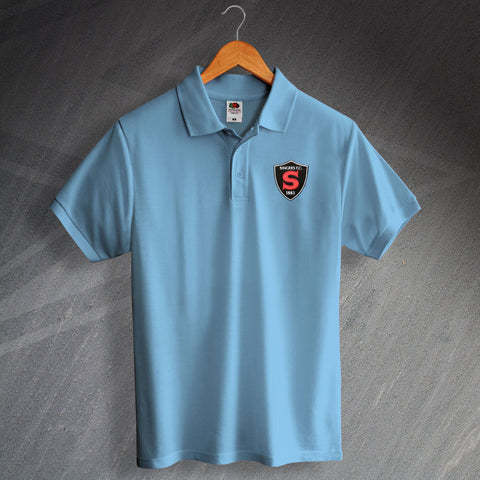 Coventry Football Polo Shirt Embroidered Singers FC