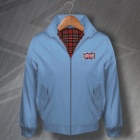 Coventry Coloured Union Jack Embroidered Harrington Jacket