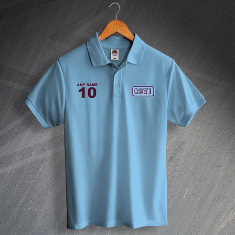 COYI Printed Polo Shirt Personalised with Name & Number