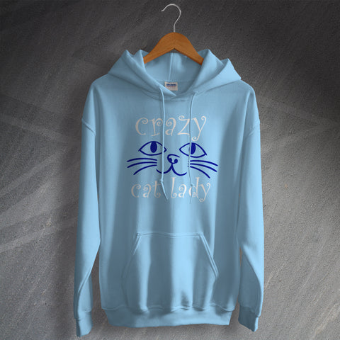 Crazy Cat Lady Face Hoodie