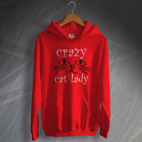 Crazy Cat Lady Face Hoodie