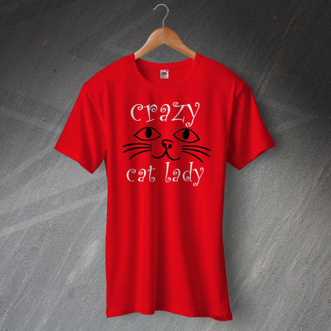 Crazy Cat Lady Face T-Shirt