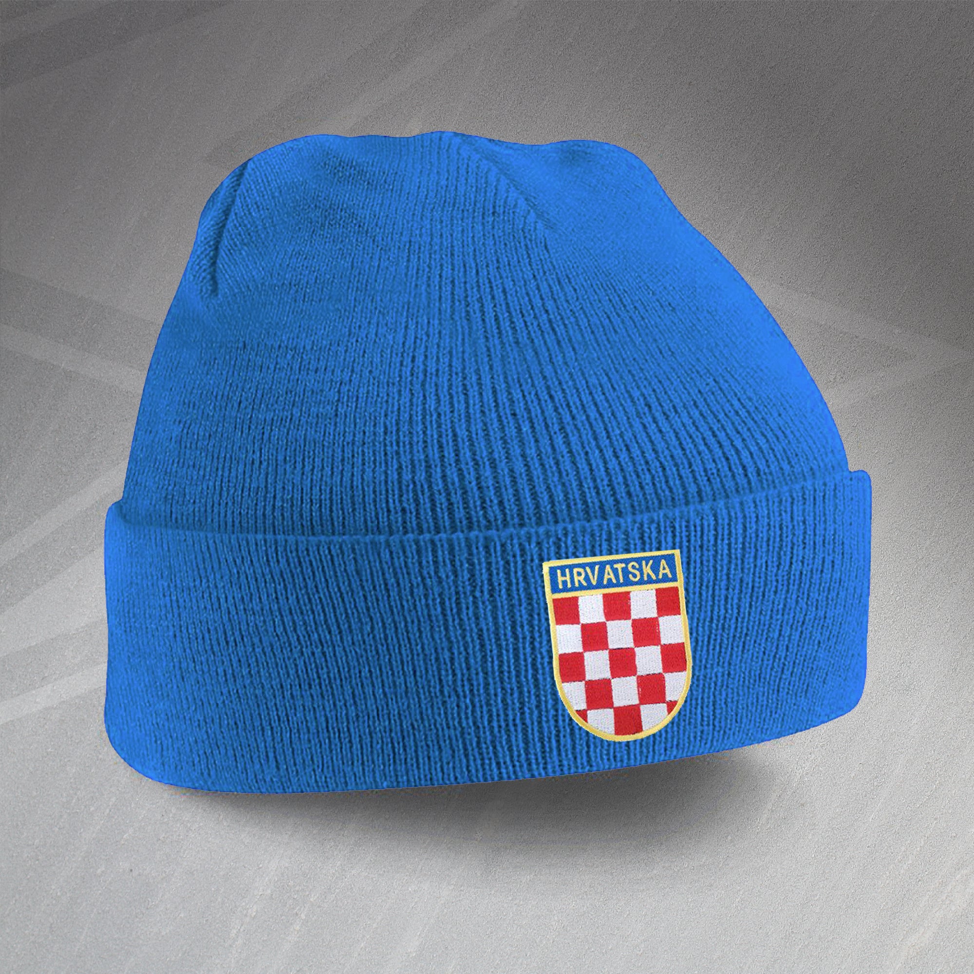 CROATIA Hrvatska Beanie HAT cap KAPA - White Colour KIDS ADULT size Brand  New