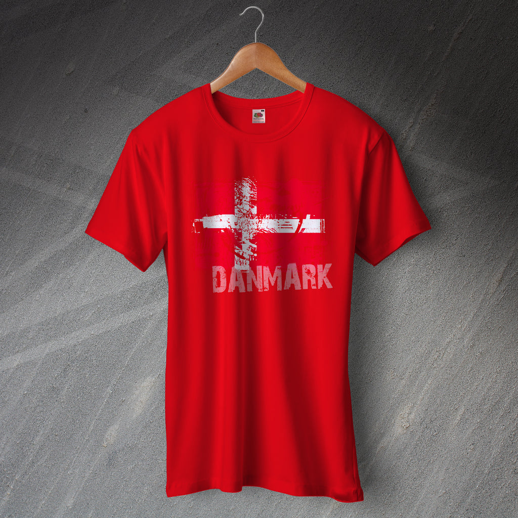 Flag of Denmark Football T-Shirt