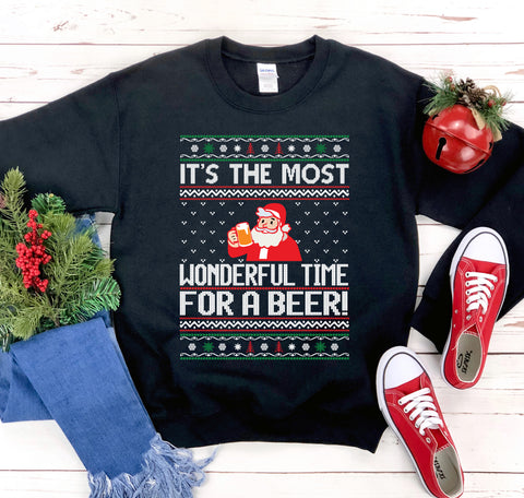 It's The Most Wonderful Time for a Beer Christmas Jumper