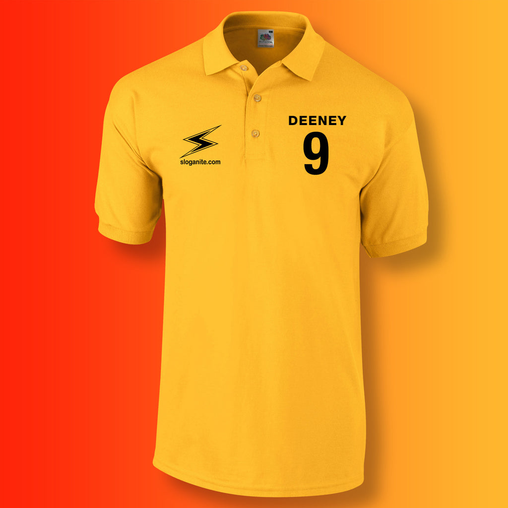 Sloganite Deeney Number 9 Polo Shirt