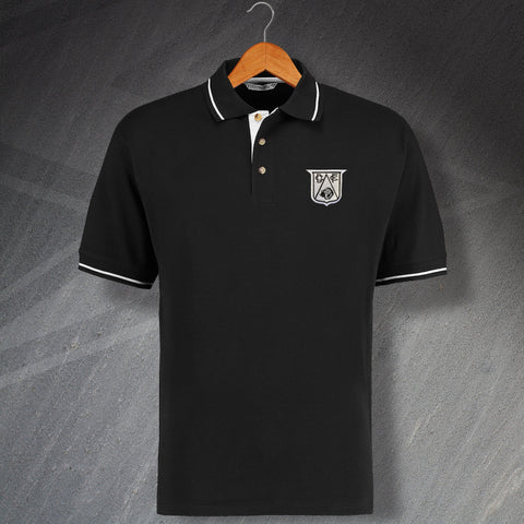Derby Football Polo Shirt Embroidered Contrast 1946