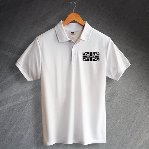 Derby Polo Shirt Embroidered Union Jack