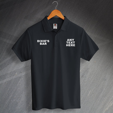Personalised Dixie's Bar Polo Shirt