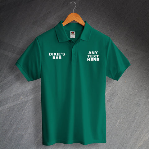 Personalised Dixie's Bar Polo Shirt