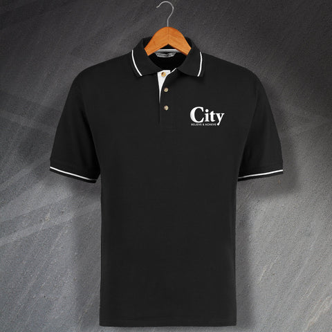Elgin Football Polo Shirt Embroidered Contrast City Believe & Achieve
