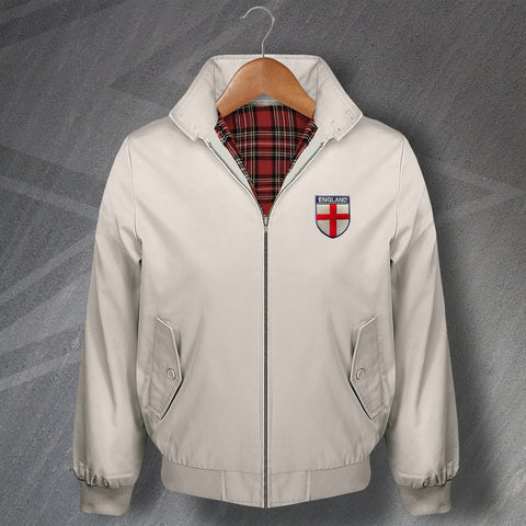Flag of England Shield Embroidered Harrington Jacket