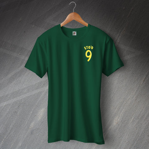 Cameroon Football T-Shirt Embroidered Eto'o 9