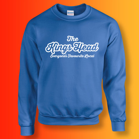Kings Head Sweater with Favourite Local Design Royal