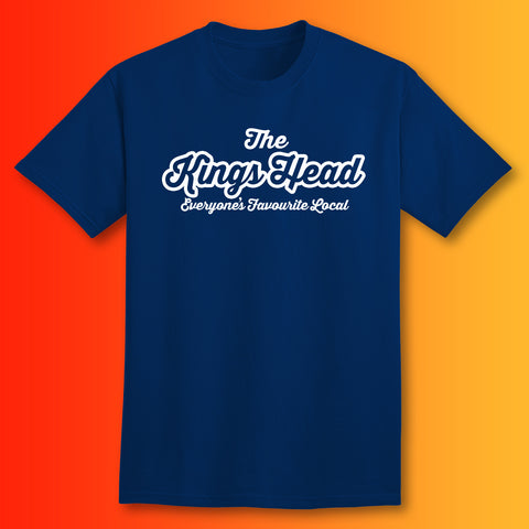 Kings Head T-Shirt with Favourite Local Design Navy