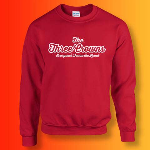 Three Crowns Everyone's Favourite Local Sweater Red