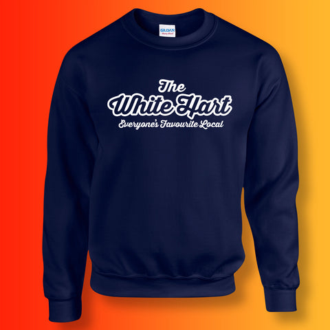 White Hart Everyone's Favourite Local Sweater Navy