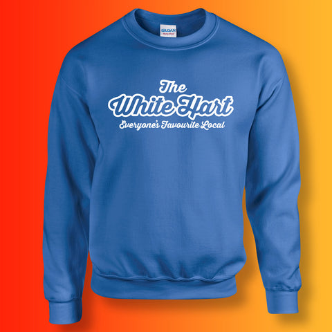 The White Hart Unisex Sweater with Everyone's Favourite Local Design