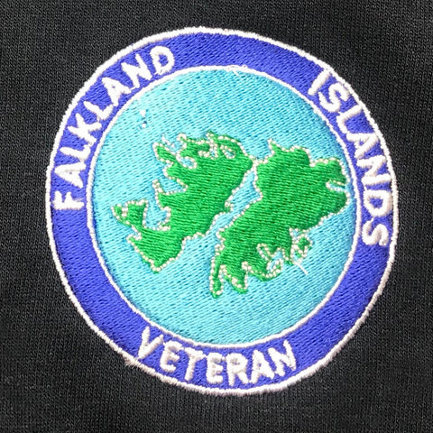 Falkland Islands Veteran Embroidered Fleece