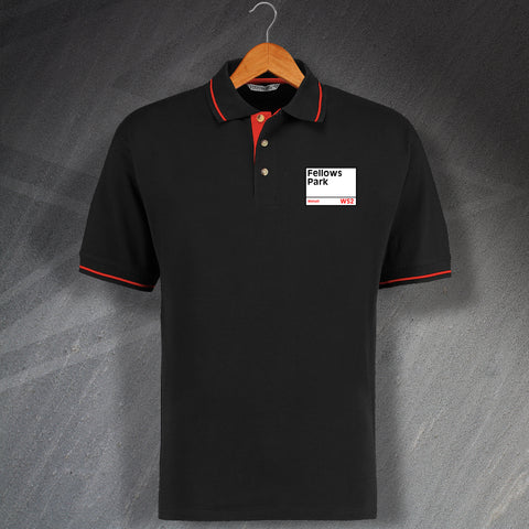 Fellows Park WS2 Embroidered Contrast Polo Shirt