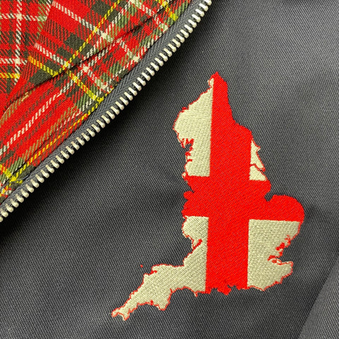 England Flag Map Harrington Jacket