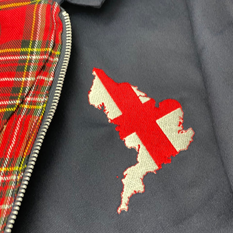 England Flag Map Harrington Jacket