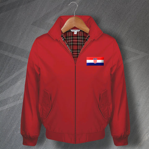 Croatia Flag Harrington Jacket