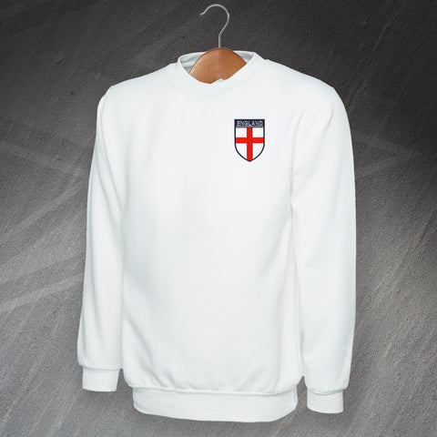 Flag of England Shield Embroidered Sweatshirt