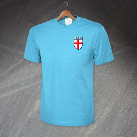 Flag of England Shield Embroidered T-Shirt