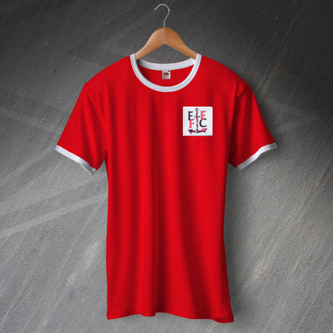 Fleetwood Football Shirt Embroidered Ringer Fleetwood Freeport 1997