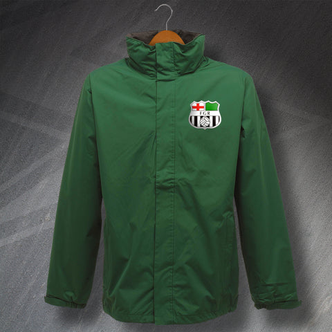 Forest Green Football Jacket Embroidered Waterproof 1975
