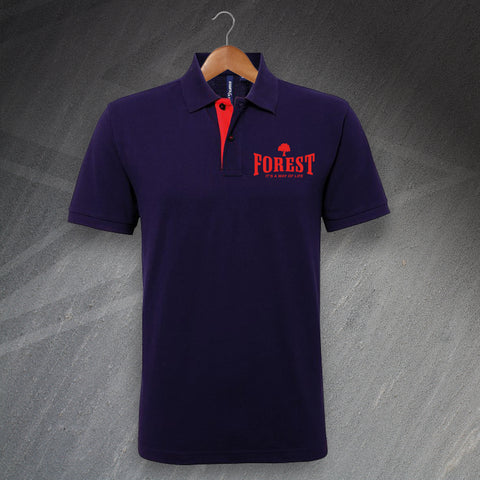 Forest It's a Way of Life Classic Fit Polo Shirt