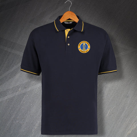 Retro Mansfield Freight Rover Trophy 1987 Embroidered Contrast Polo Shirt