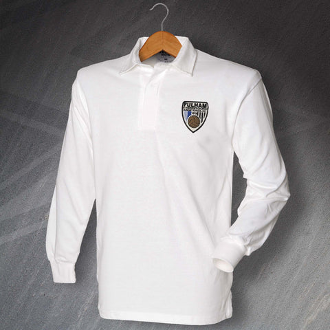 Fulham Football Shirt Embroidered Long Sleeve St Andrew's Church Sunday School FC