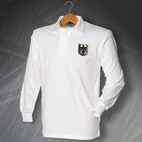 Germany Football Shirt Embroidered Long Sleeve 1974 Olympics