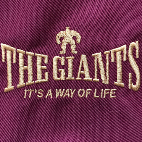 The Giants It's a Way of Life Embroidery