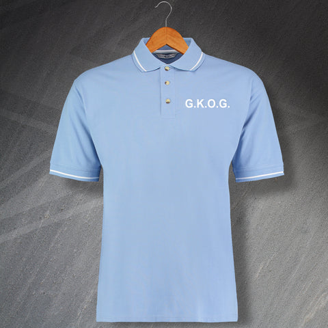 G.K.O.G. Embroidered Contrast Polo Shirt