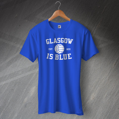 Rangers Football T-Shirt Glasgow is Blue