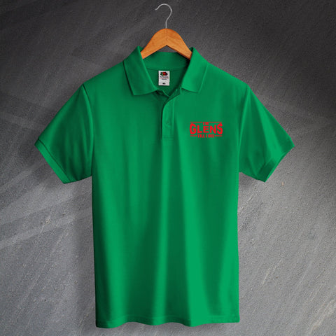 Glentoran Football Polo Shirt Embroidered I'm Glens Till I Die