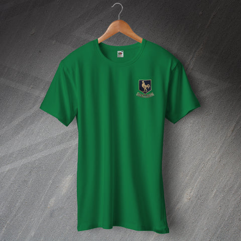 Glentoran Football Shirt Embroidered Ringer 1970s