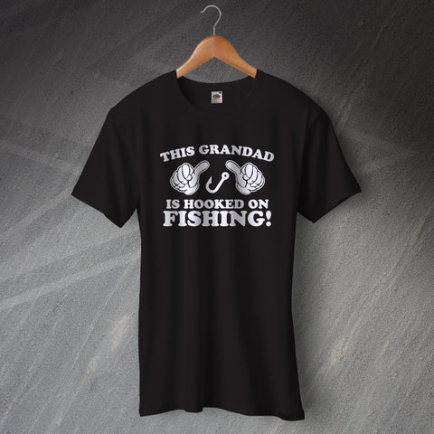 Grandad T-Shirt This Grandad is Hooked on Fishing